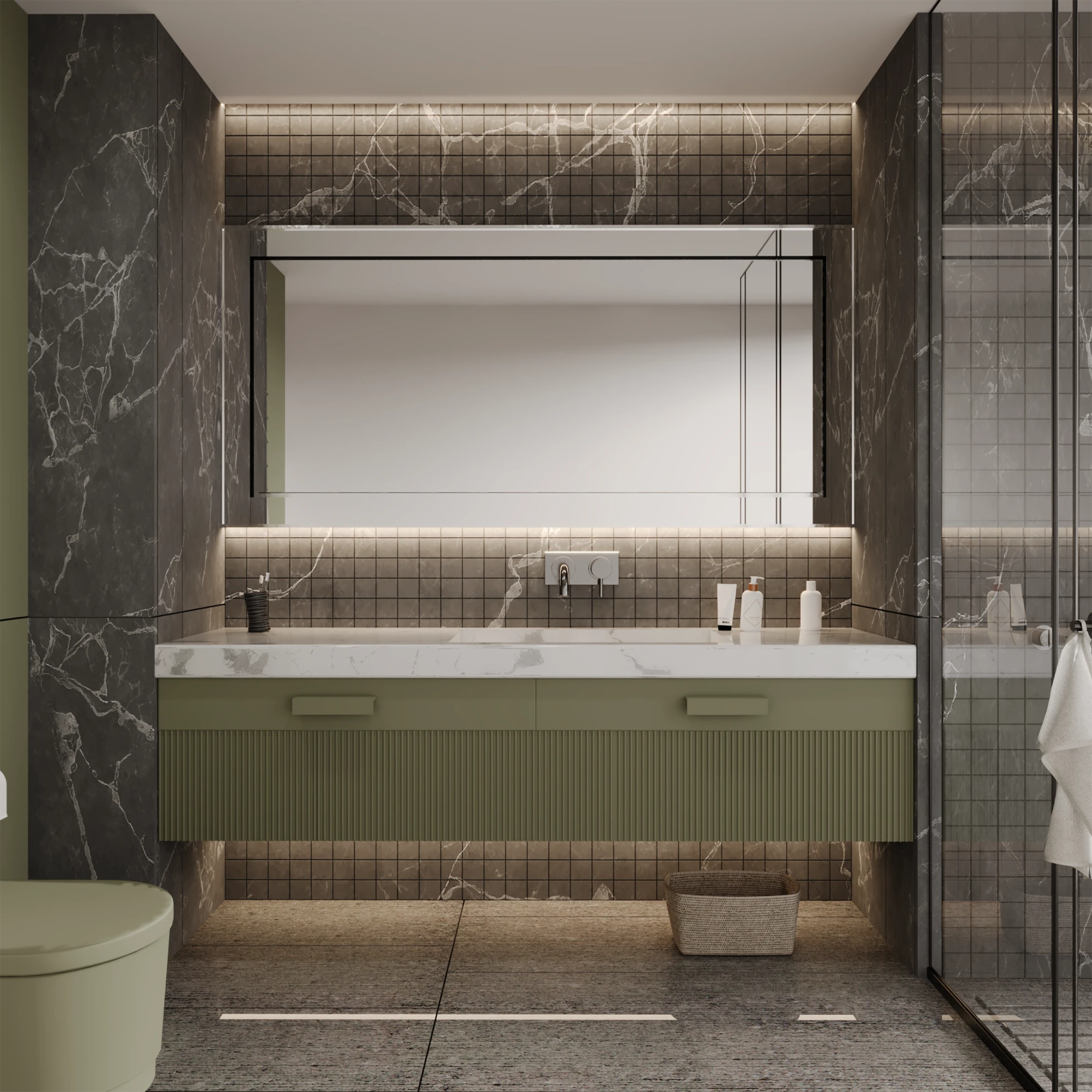 Bathroom vanity detail