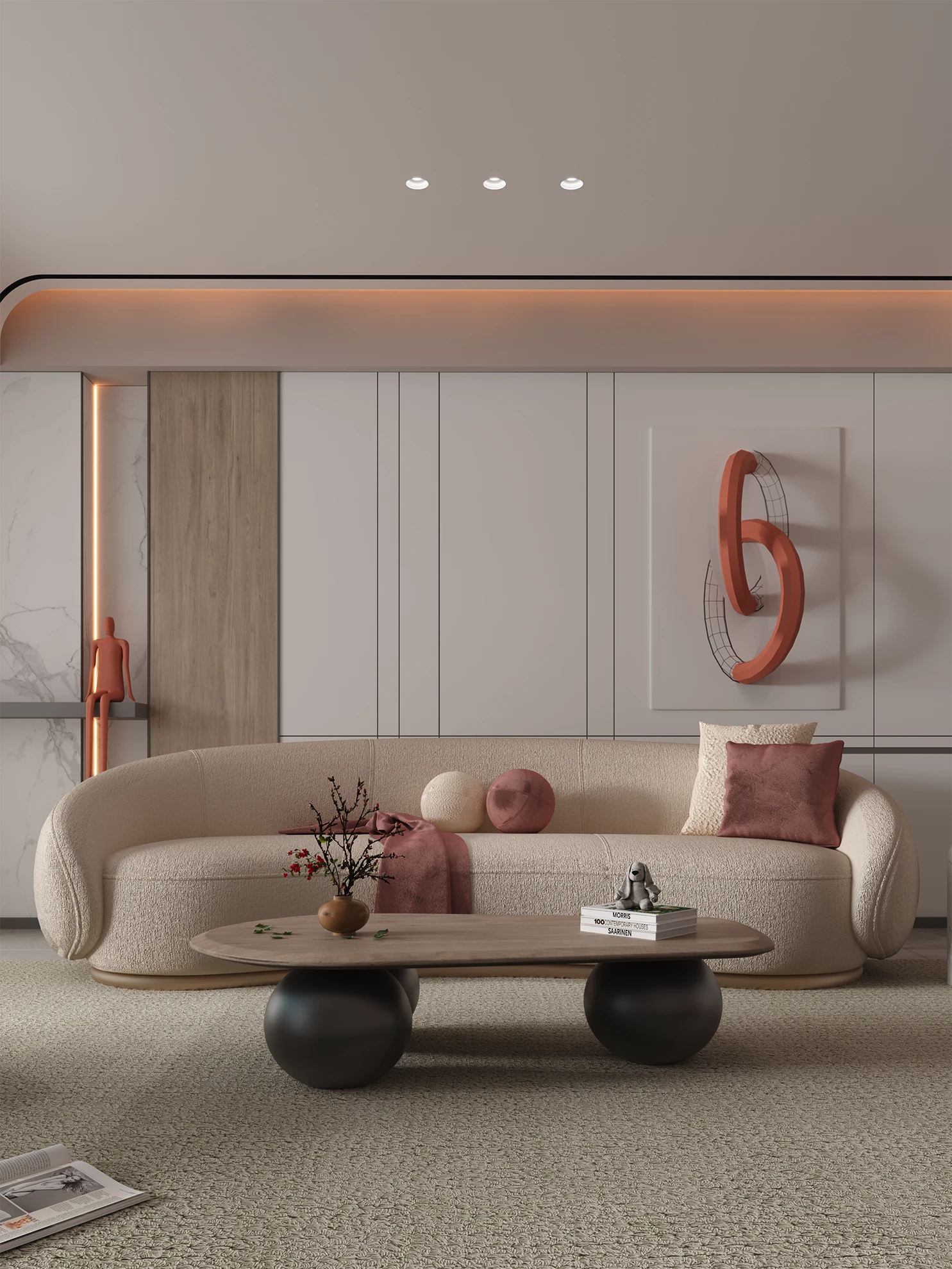 Living room seating detail