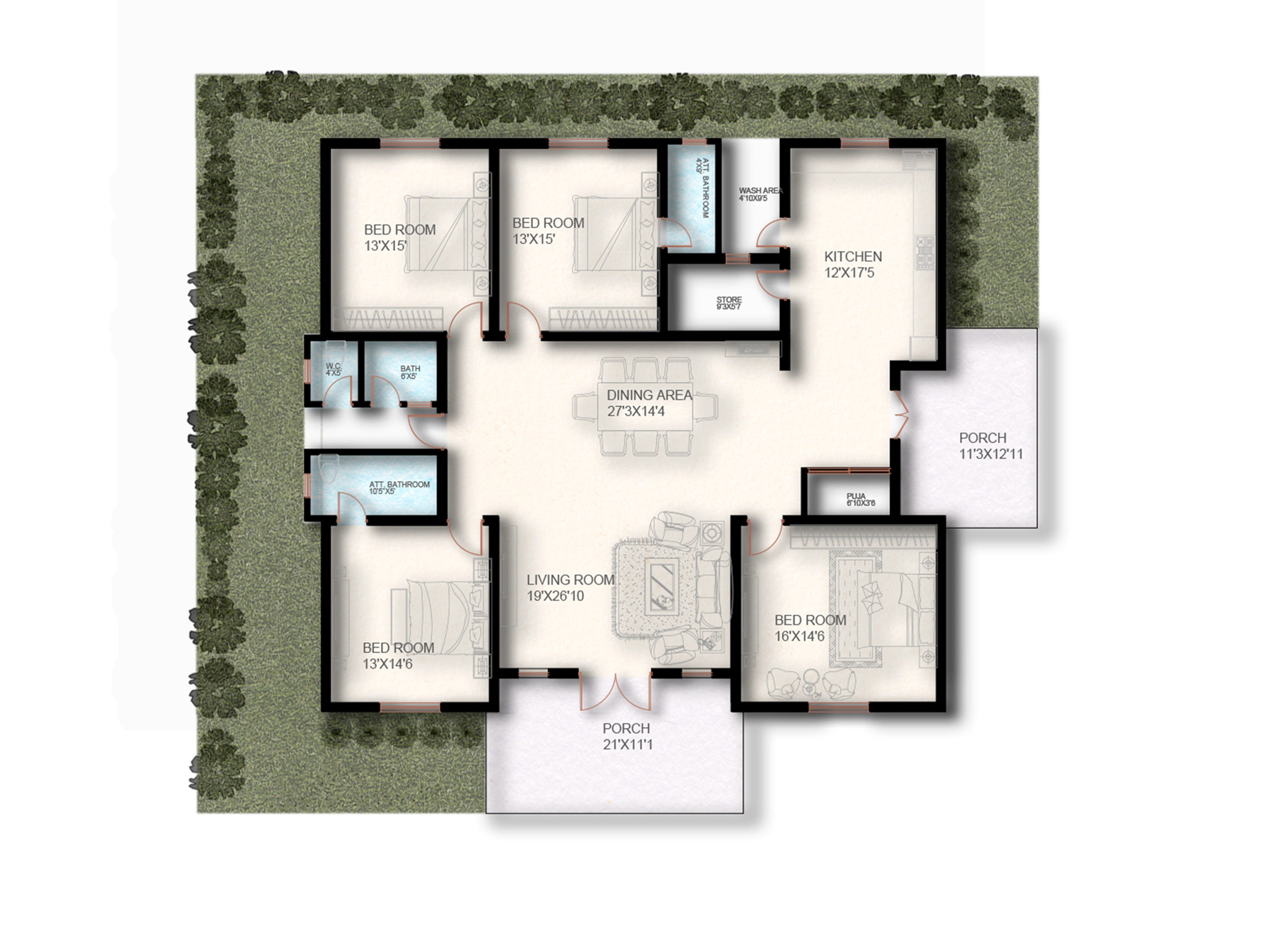 Harekrushna Villa architectural design study 1
